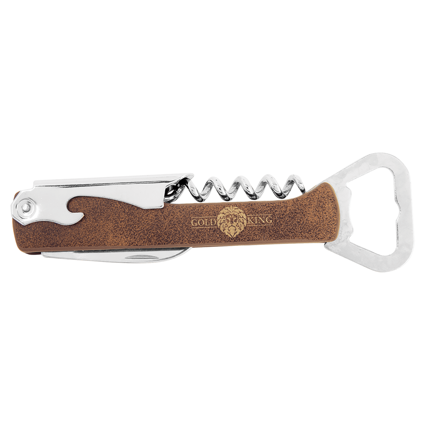 Custom Wine Key - Rustic with Gold Engraving