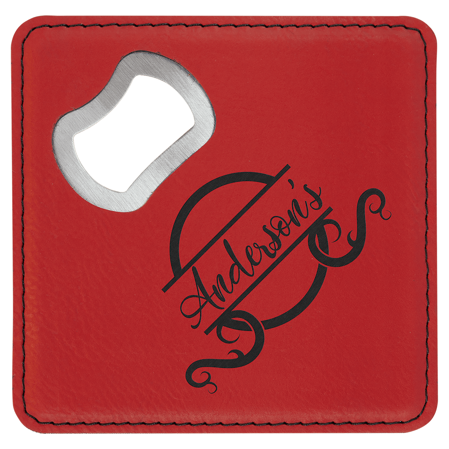 Coaster Bottle Opener - Red