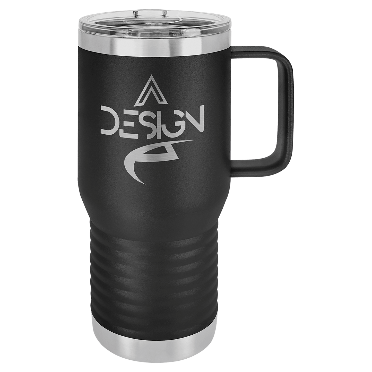 Custom Travel Mug - 20 Ounce - Black