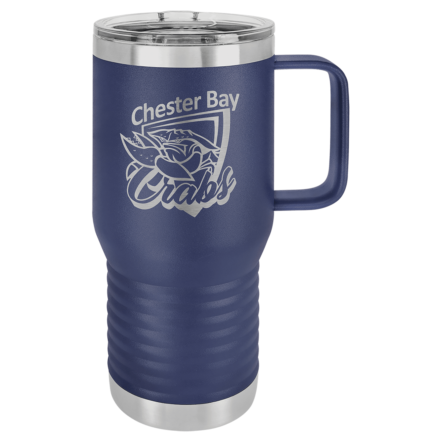 Custom Travel Mug - 20 Ounce - Navy Blue