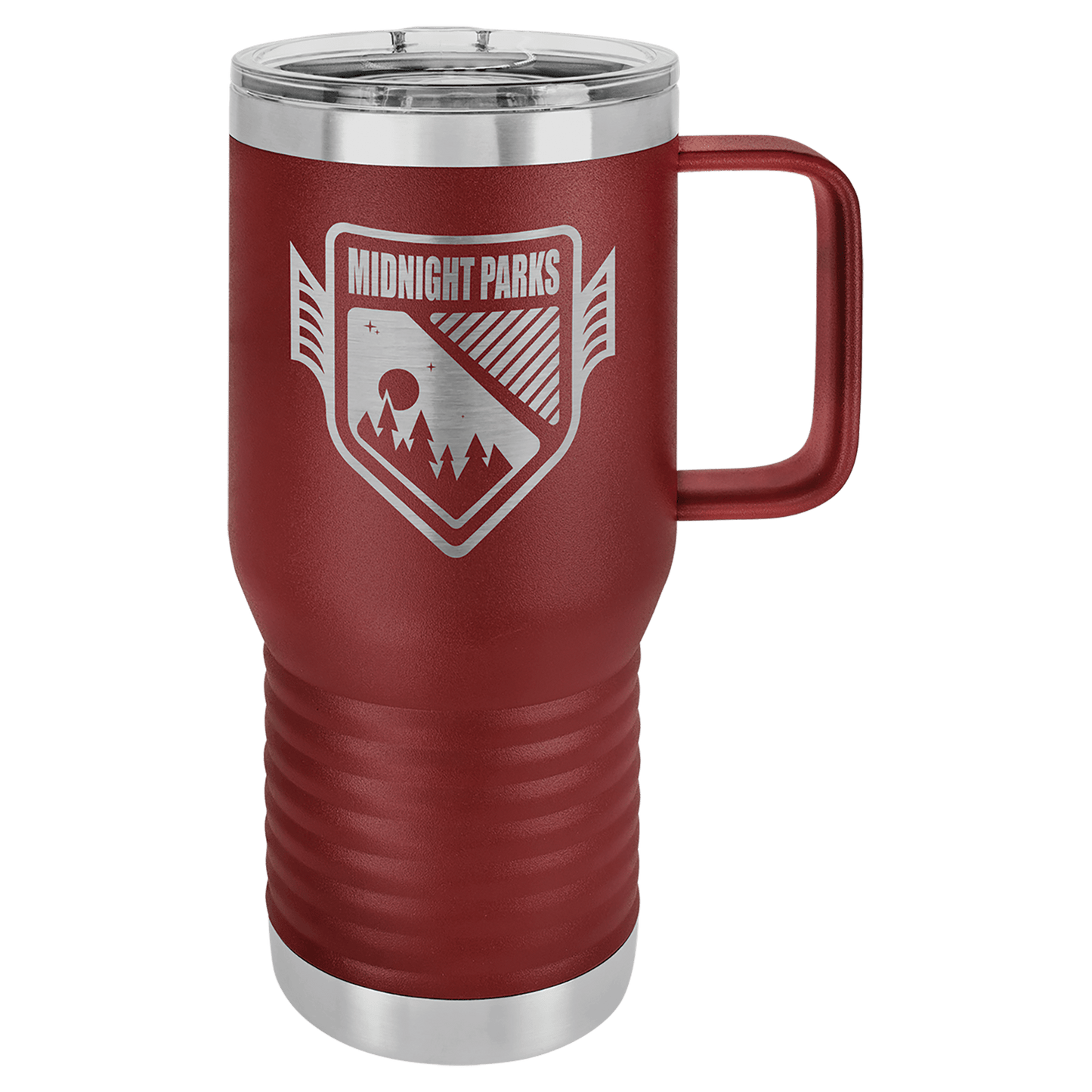 Custom Travel Mug - 20 Ounce - Maroon