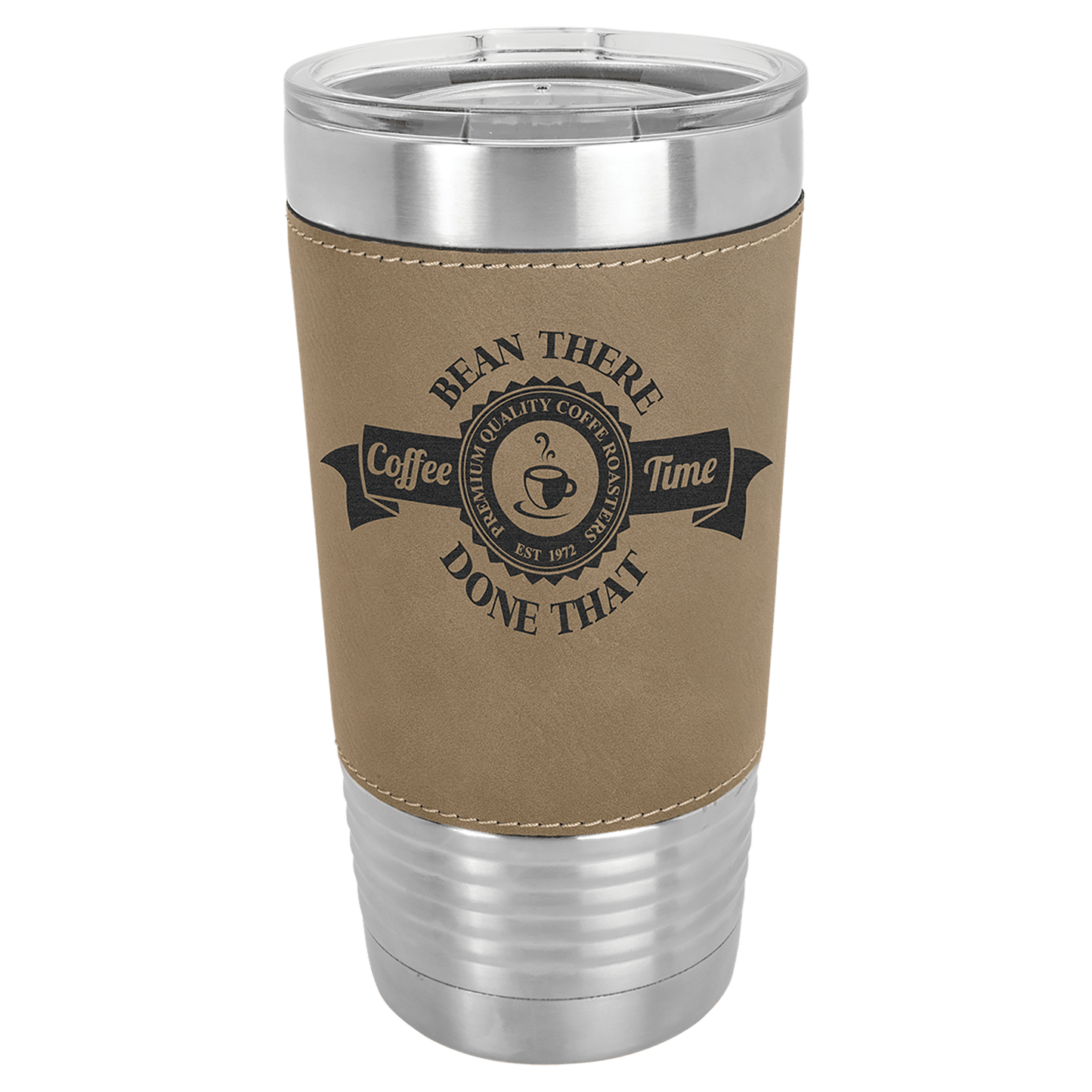 Leather Tumblers - 20 ounce - Light Brown