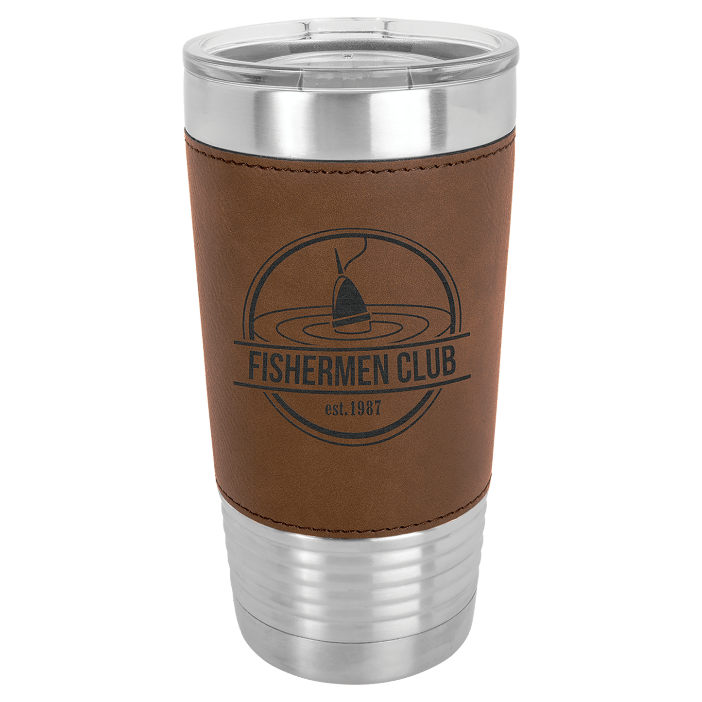 Leather Tumblers - 20 ounce - Dark Brown
