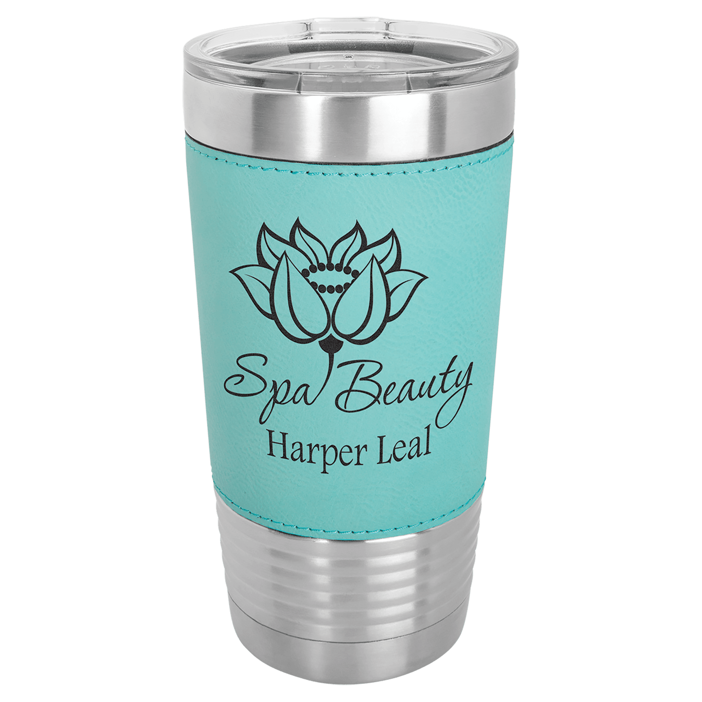 Leather Tumblers - 20 ounce - Light Blue