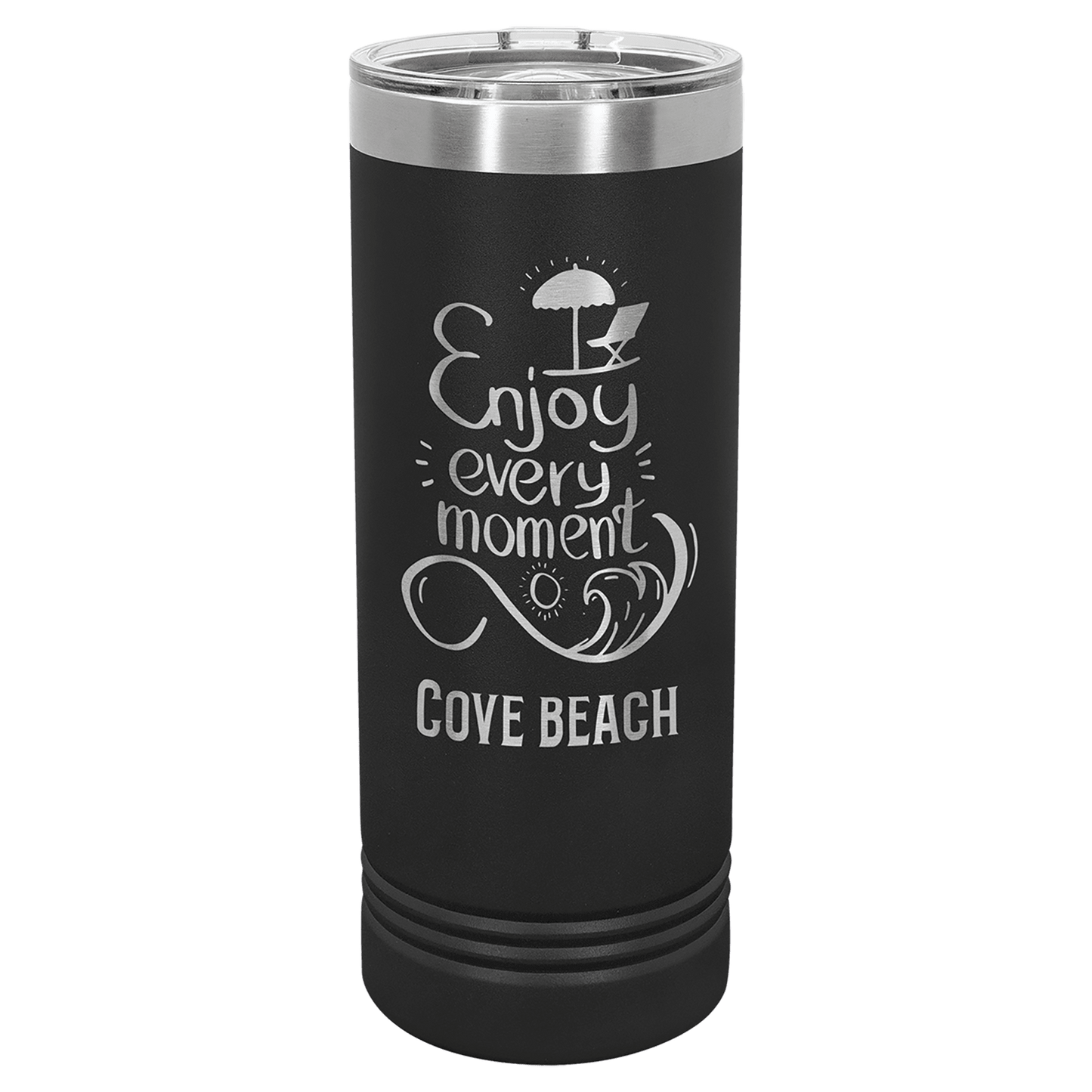Custom Skinny Tumbler - Black
