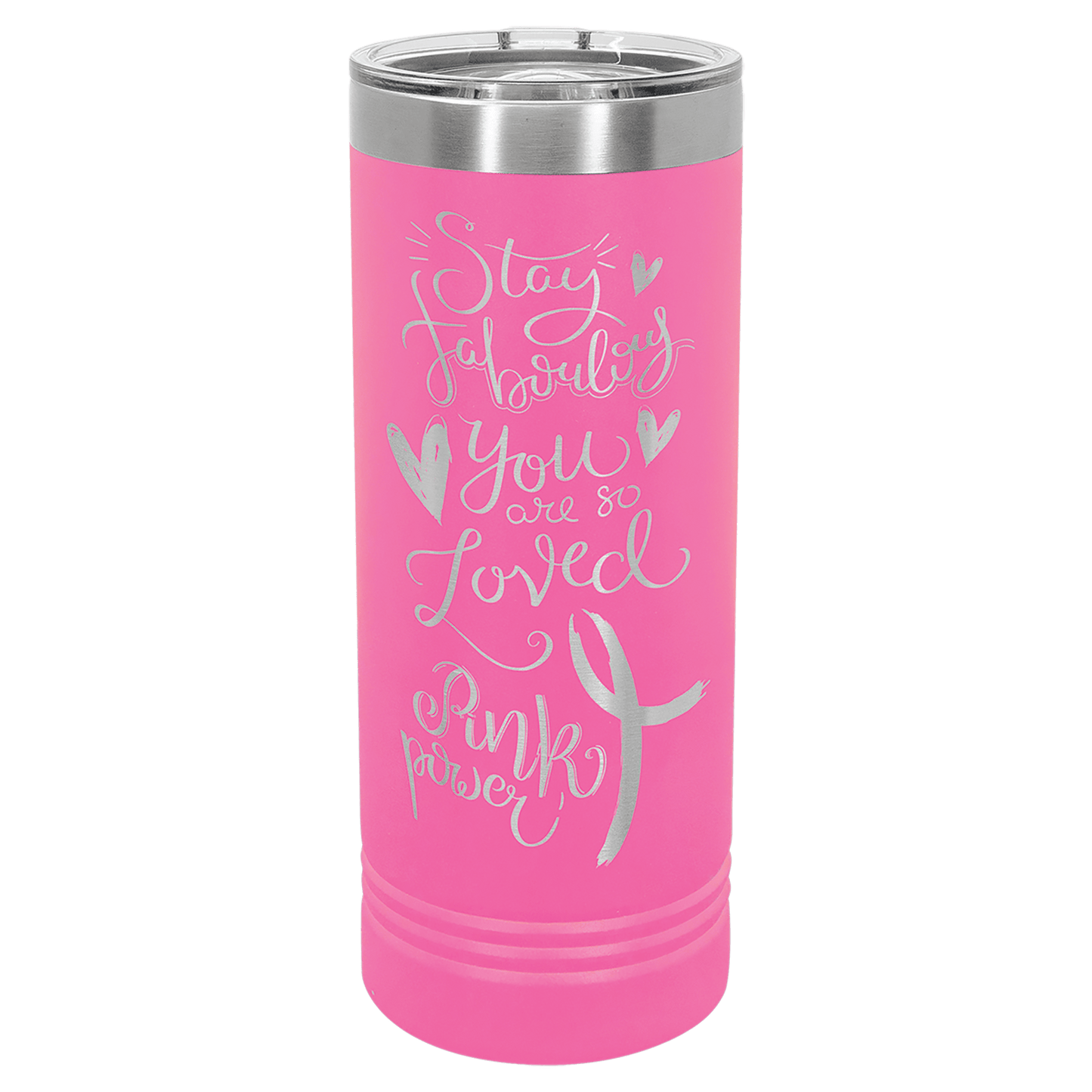 Custom Skinny Tumbler - Pink