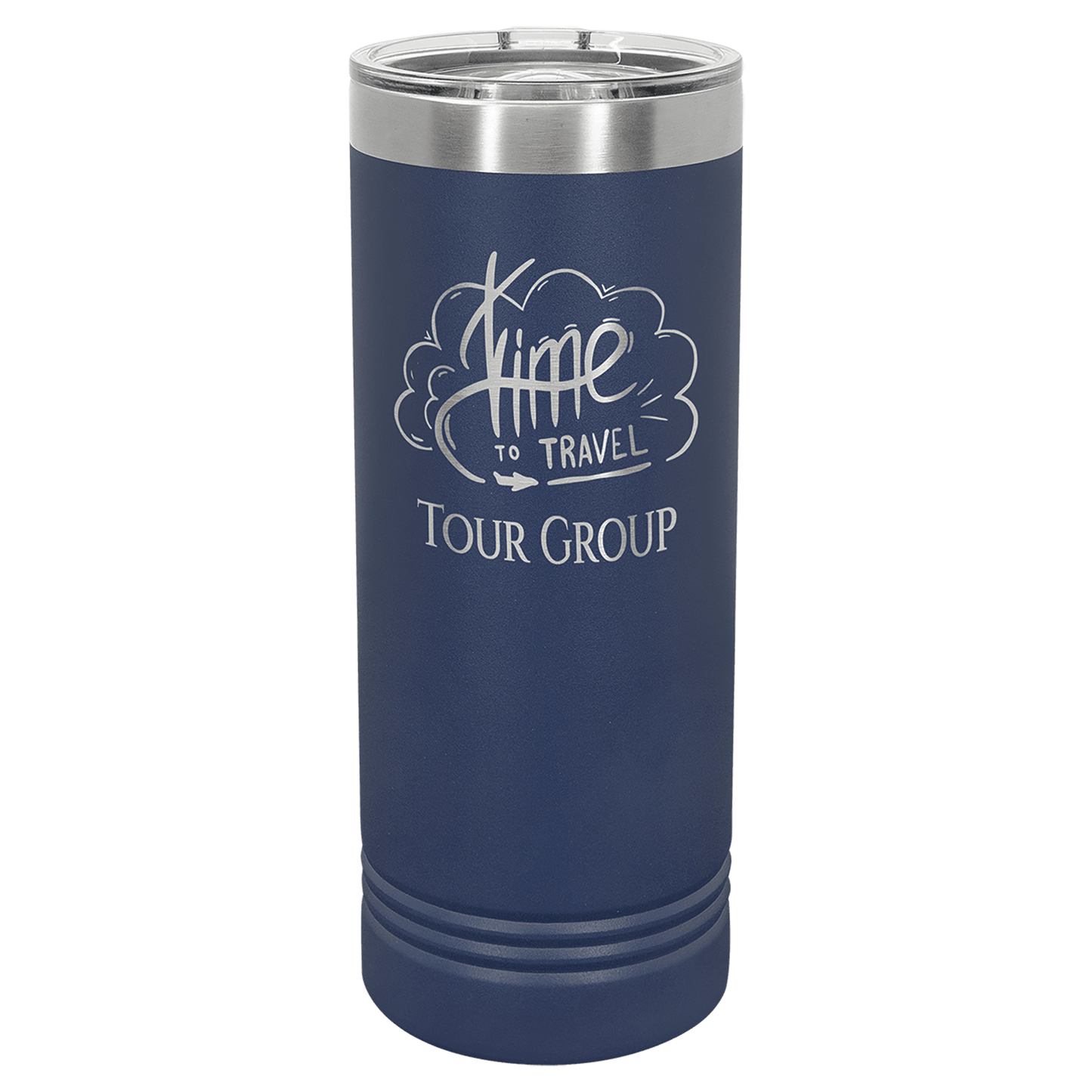Custom Skinny Tumbler - Navy Blue