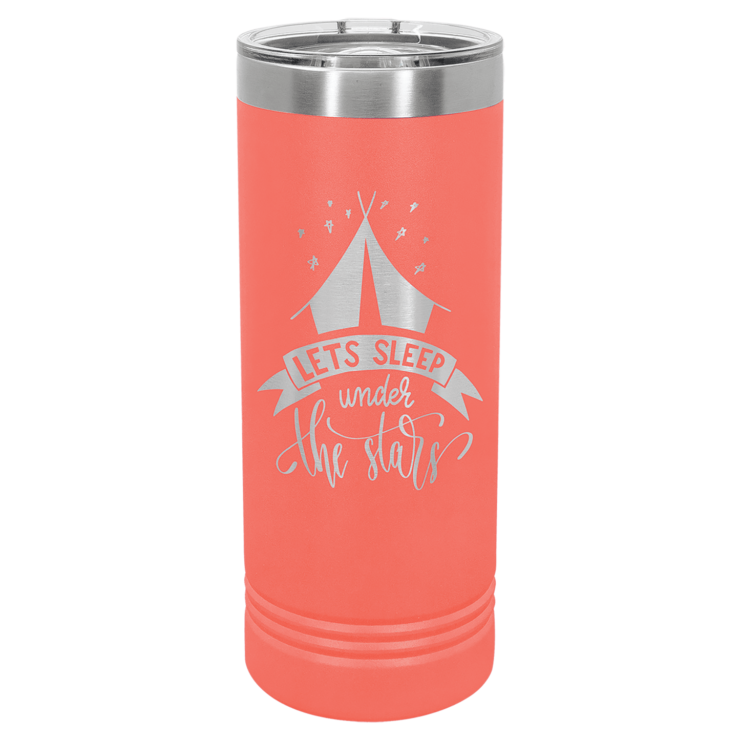 Custom Skinny Tumbler - Coral