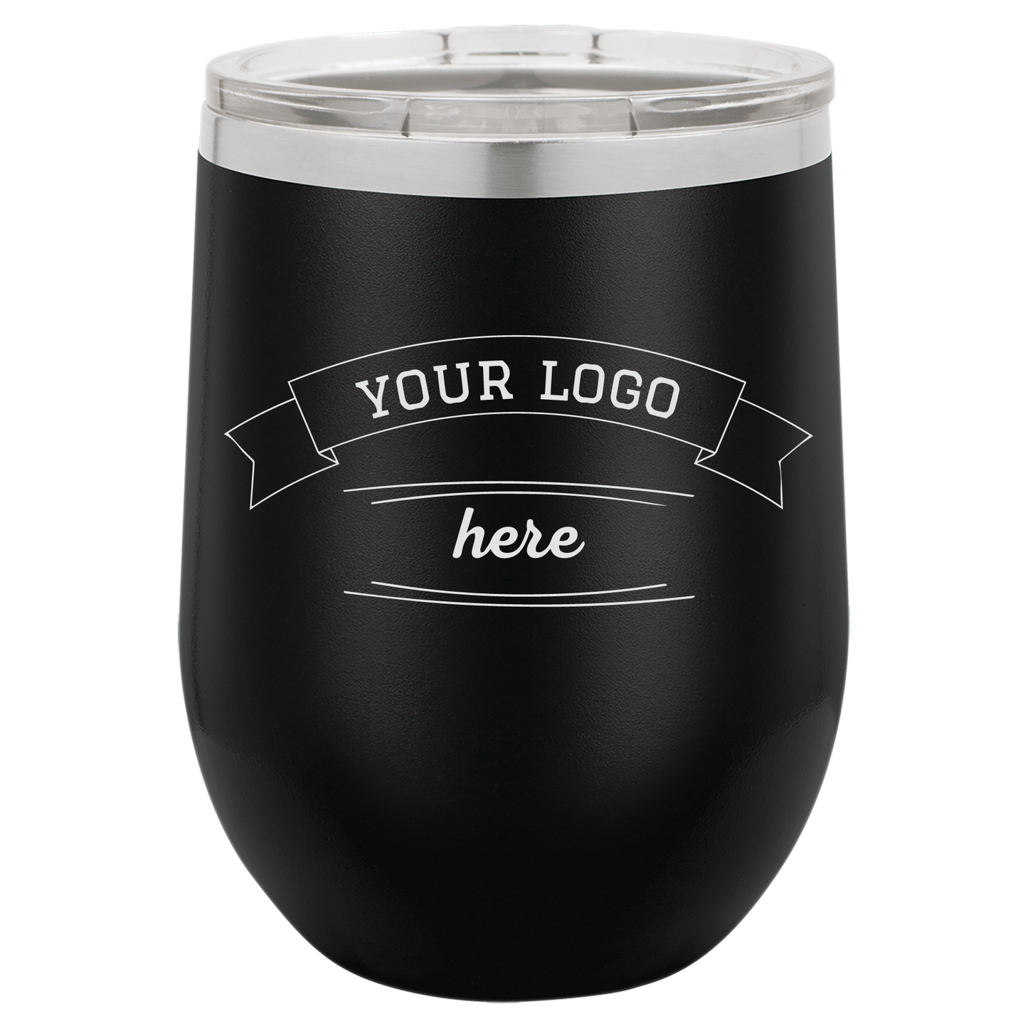 Custom Wine Tumbler - Black