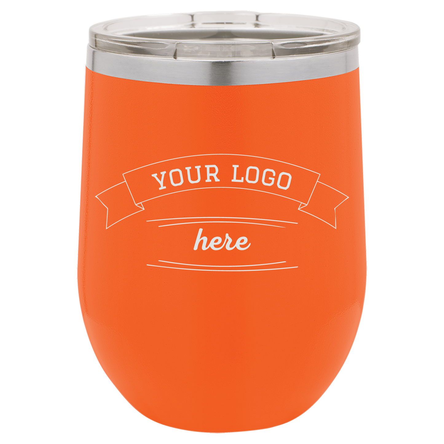 Custom Wine Tumbler - Orange
