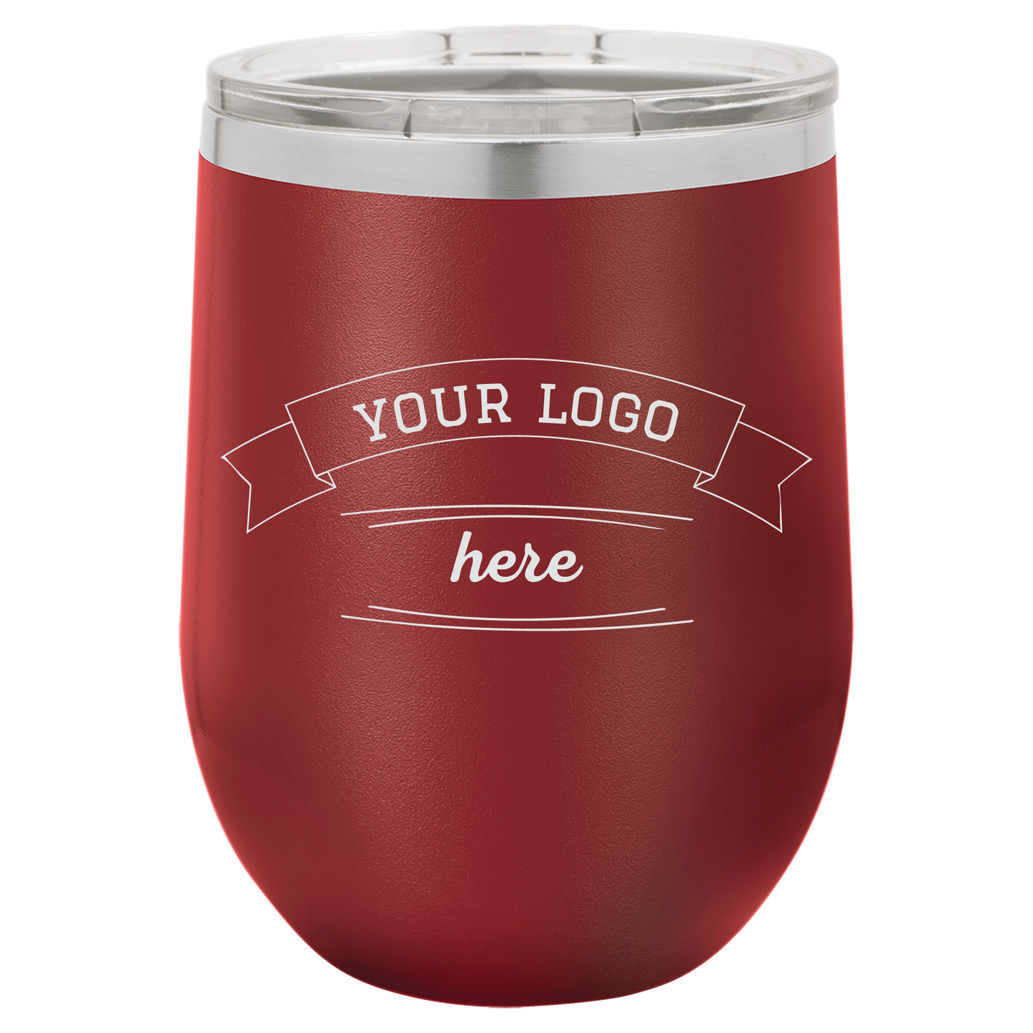 Custom Wine Tumbler - Maroon