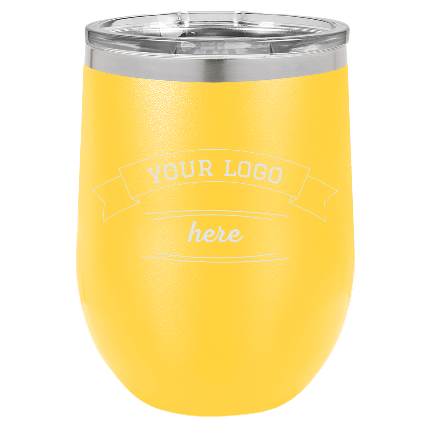 Custom Wine Tumbler - Yellow