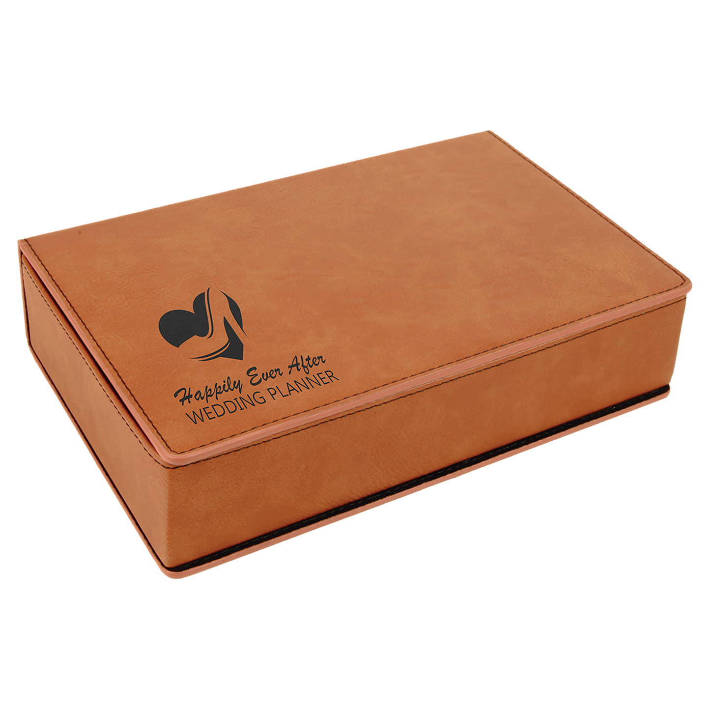 Custom Flask Gift Set - Leather - Rawhide