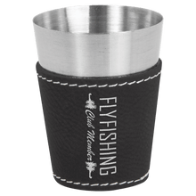 Custom Shot Glass - Black with Silver Engraving
