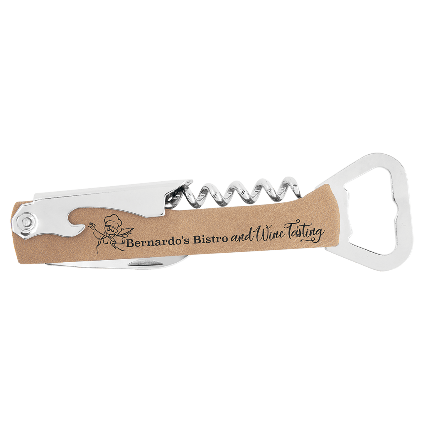 Custom Wine Key - Light Brown