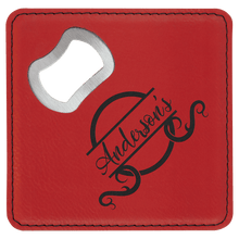 Coaster Bottle Opener - Red