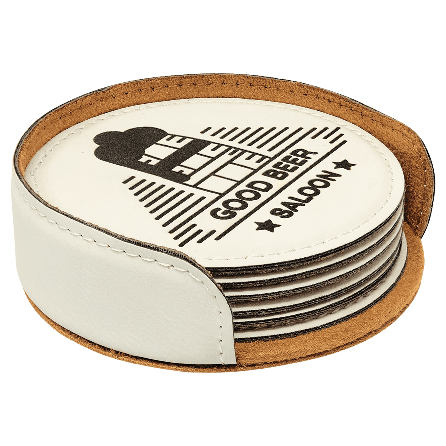 Custom Coaster Set - White