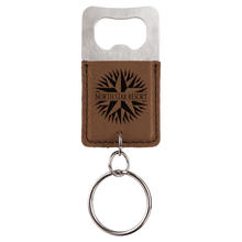Keychain Bottle Opener - Rectangle - Dark Brown