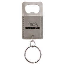 Keychain Bottle Opener - Rectangle - Grey