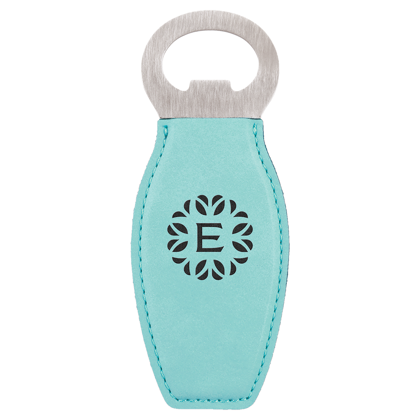 Custom Bottle Opener Magnet - Light Blue