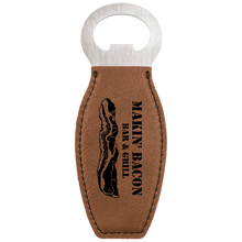 Custom Bottle Opener Magnet - Dark Brown