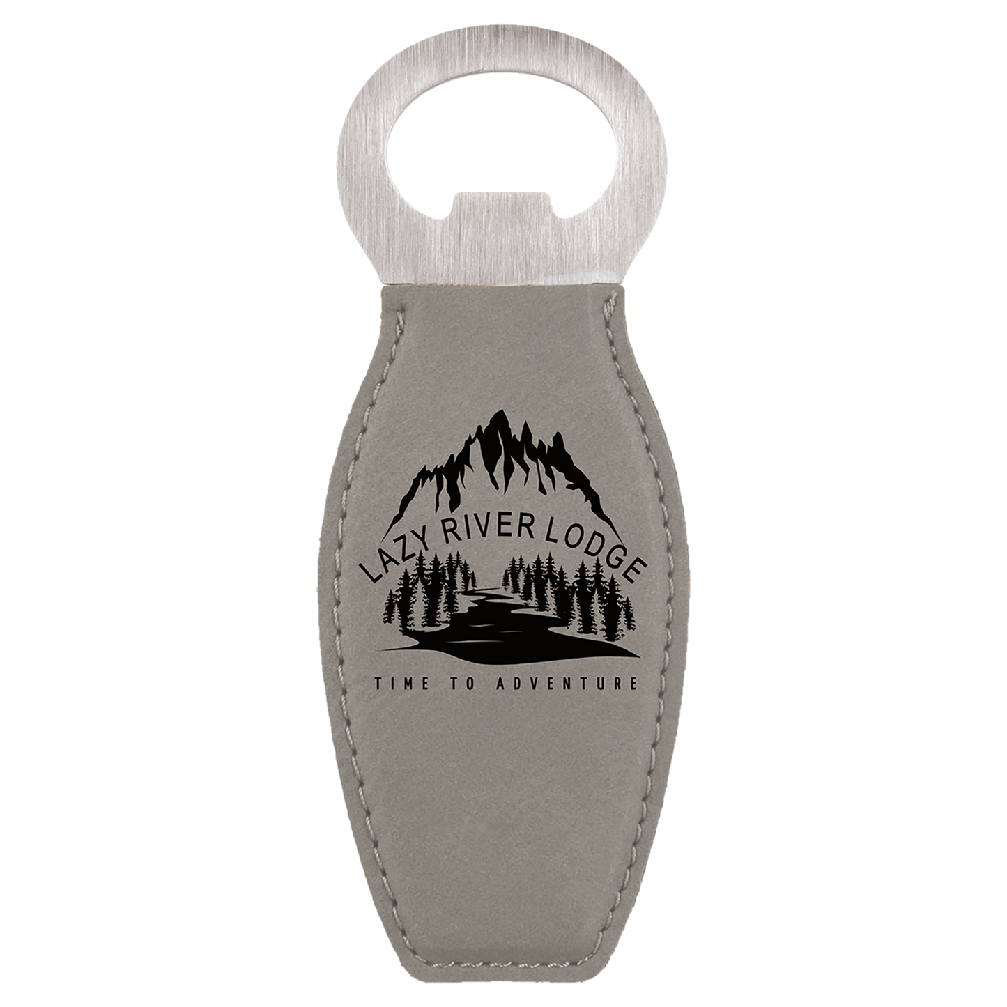 Custom Bottle Opener Magnet - Grey