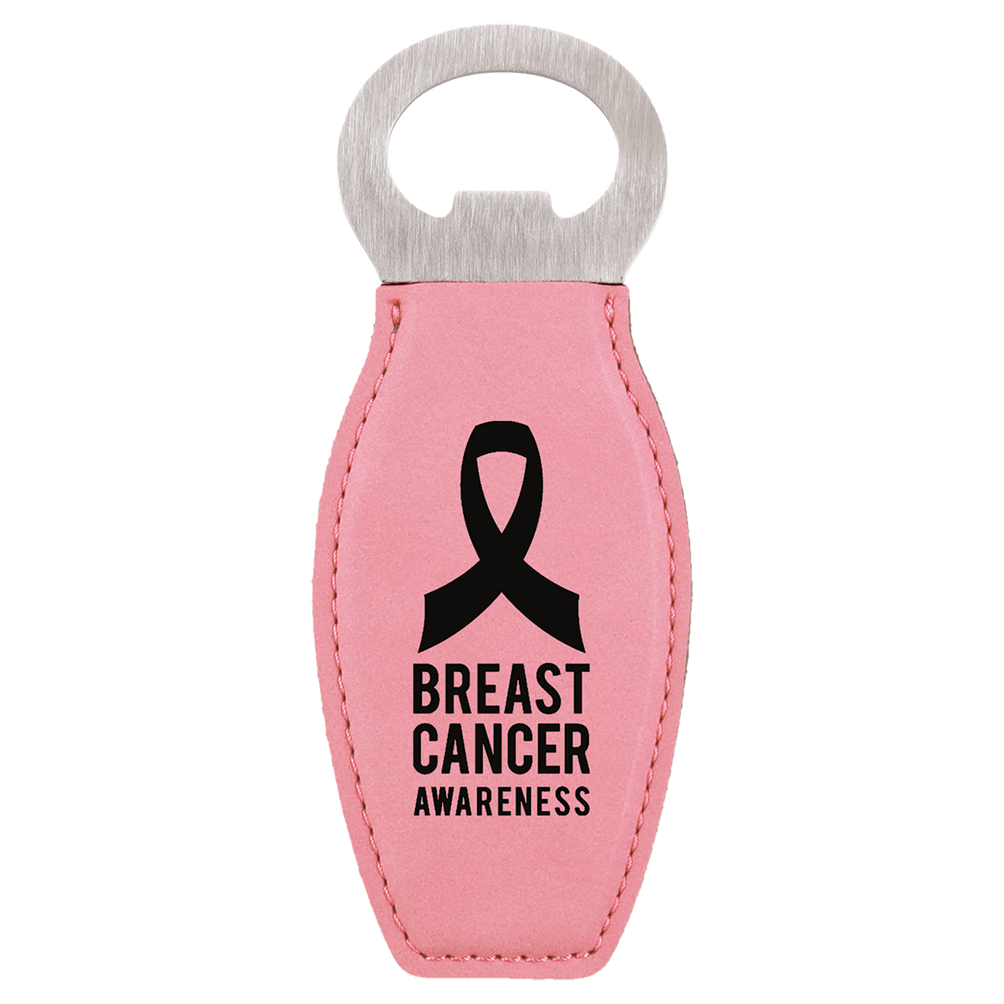 Custom Bottle Opener Magnet - Pink