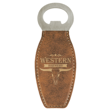 Custom Bottle Opener Magnet - Rustic with Gold Engraving