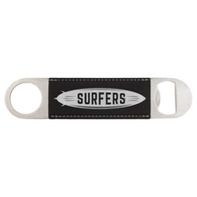 Custom Bottle Opener - Black with Silver Engraving