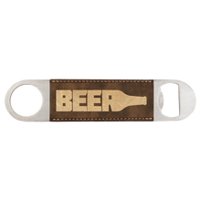 Custom Bottle Opener - Rustic with Gold Engraving