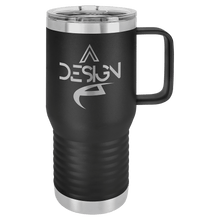 Custom Travel Mug - 20 Ounce - Black