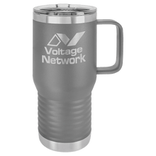 Custom Travel Mug - 20 Ounce - Grey