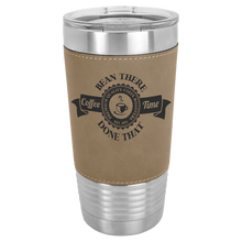 Leather Tumblers - 20 ounce - Light Brown