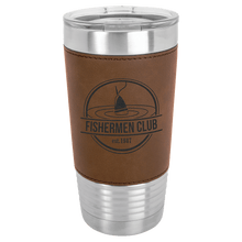 Leather Tumblers - 20 ounce - Dark Brown