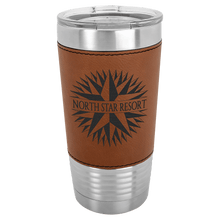 Leather Tumblers - 20 ounce - Rawhide