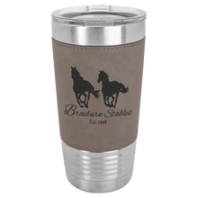 Leather Tumblers - 20 ounce - Grey