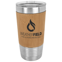 Leather Tumblers - 20 ounce - Bamboo