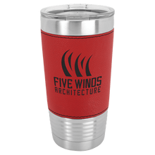 Leather Tumblers - 20 ounce - Red