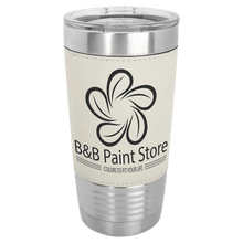 Leather Tumblers - 20 ounce - White