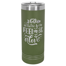 Custom Skinny Tumbler - Olive