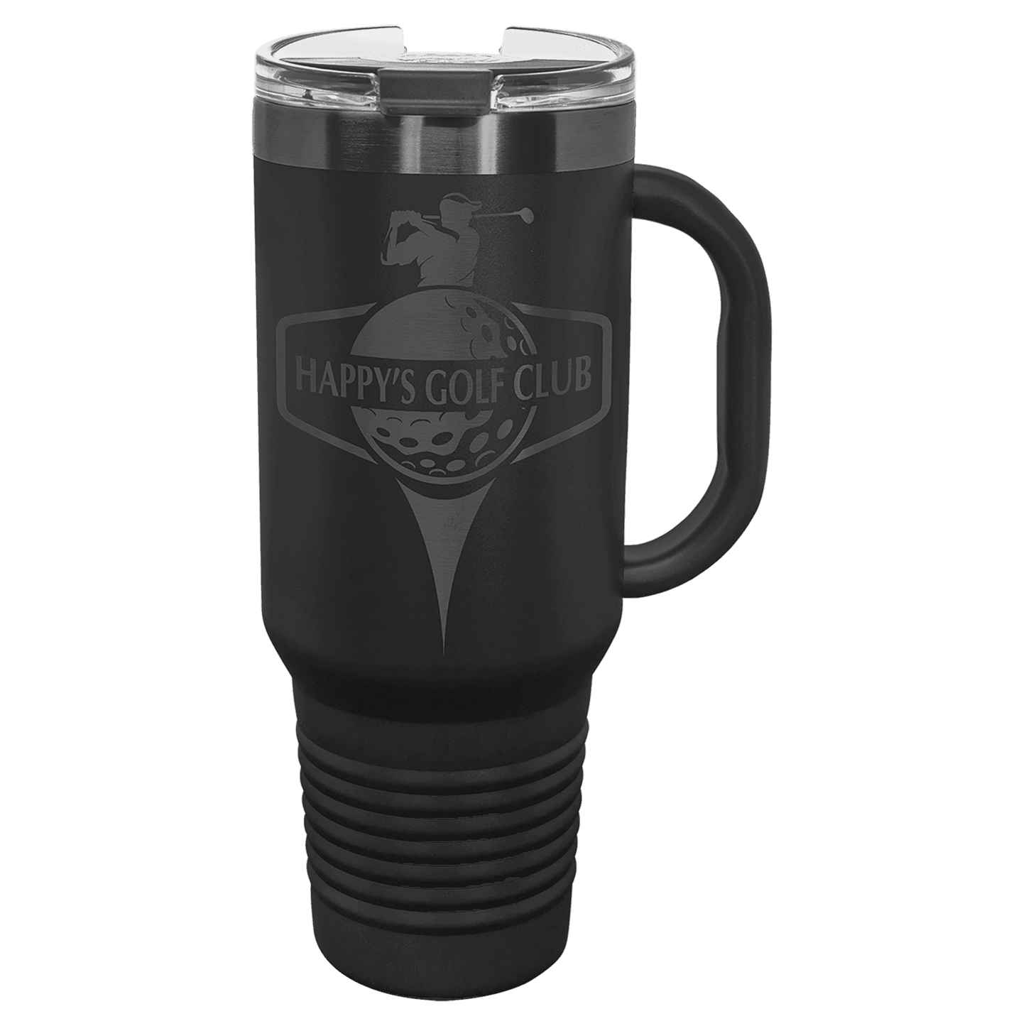 Custom 40 Ounce Travel Mug - Black on Black