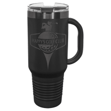 Custom 40 Ounce Travel Mug - Black on Black