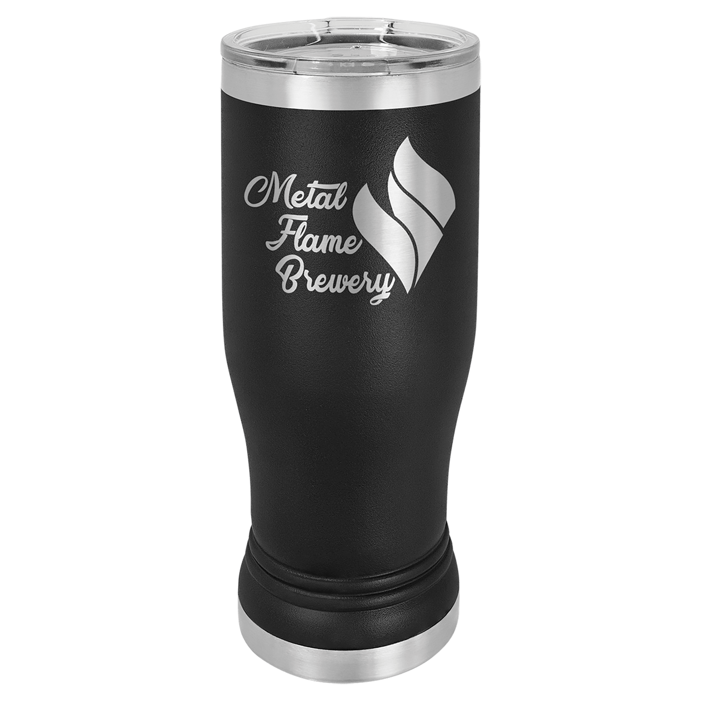 Custom Pilsner Tumbler - 14 Ounce - Black