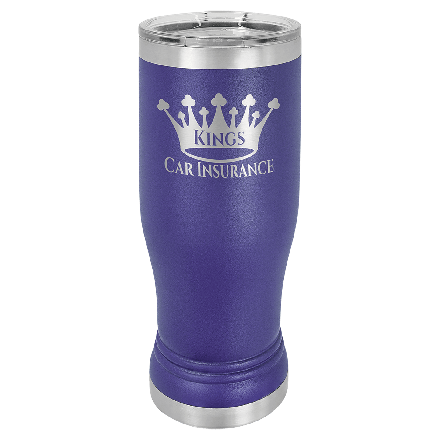 Custom Pilsner Tumbler - 14 Ounce - Purple