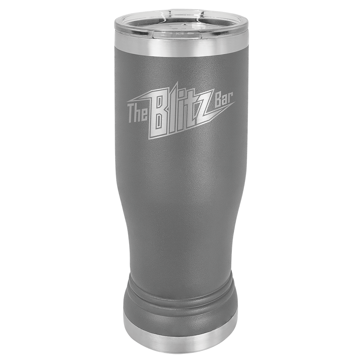 Custom Pilsner Tumbler - 14 Ounce - Grey