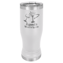 Custom Pilsner Tumbler - 14 Ounce - White
