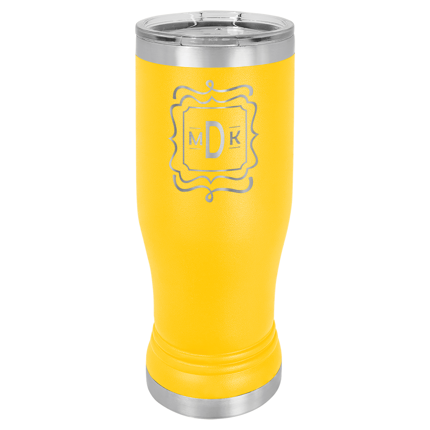 Custom Pilsner Tumbler - 14 Ounce - Yellow