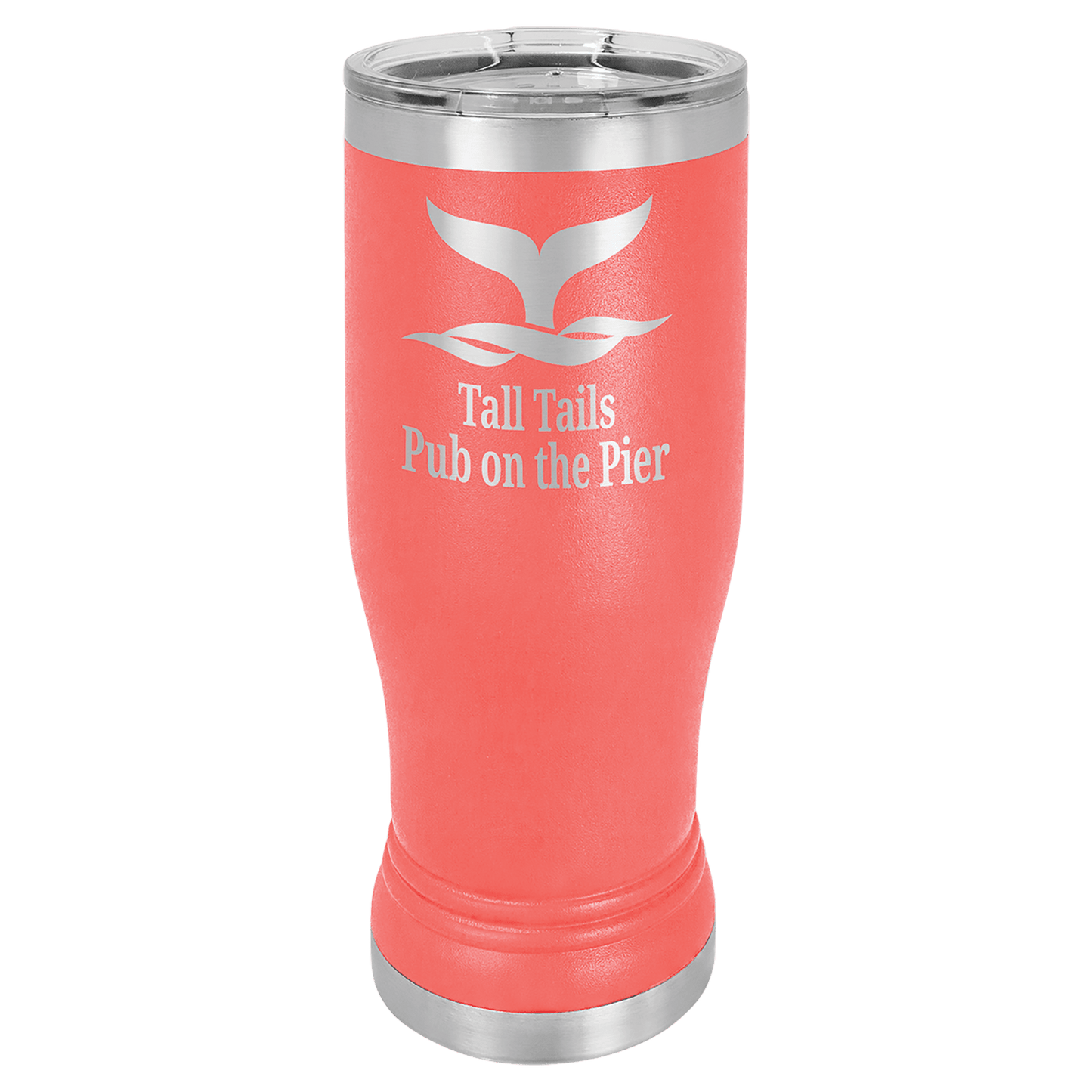 Custom Pilsner Tumbler - 14 Ounce - Coral