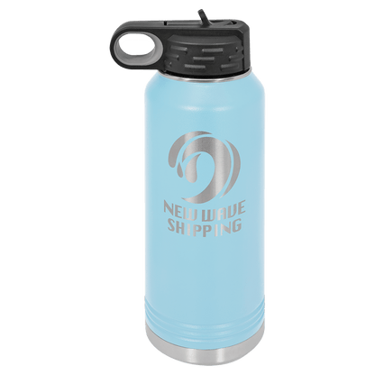 Custom Water Bottle - Light Blue