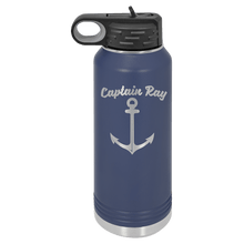 Custom Water Bottle - Navy Blue